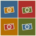 Flat photo cameras