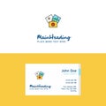 Flat Photography Logo and Visiting Card Template. Busienss Concept Logo Design