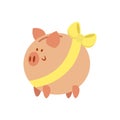 Flat piggy bank