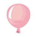 flat pink balloon