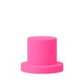 Flat Pink Graduated Cylinder Icon Royalty Free Stock Photo