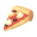 flat pizza slice
