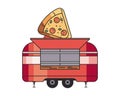 flat pizza truck