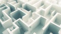 Flat planes intersecting at sharp angles forming a mesmerizing maze