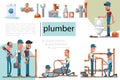 Flat Plumbing Service Composition