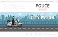 Flat Police Web Page Template