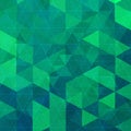 Flat polygonal background with grainy texture, Geometric Oasis