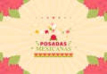 Flat Posadas Mexicanas Holiday Background Design