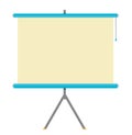 Flat Projector Screen illustration vector and raster