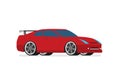 Flat racing car vector. Eps 10 Royalty Free Stock Photo