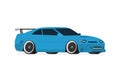 Flat racing car vector. Eps 10 Royalty Free Stock Photo