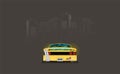 Flat racing car vector. Eps 10 Royalty Free Stock Photo