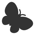 Flat Raster Butterfly Icon