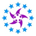 Flat Raster Europeans Collaboration Icon