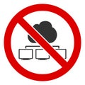 Flat Raster No Cloud Computers Icon