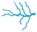 Flat Raster River V2 Icon