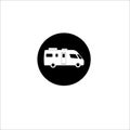 Flat Recreational Vehicles Icons set Royalty Free Stock Photo