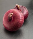 Flat red onion