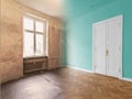 Flat renovation, apartment refurbishment, room modernization con