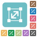 Flat resize element icons