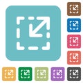 Flat resize element icons