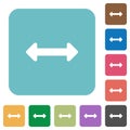 Flat resize horizontal icons