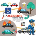 Flat Road Accident Poster