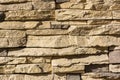Flat rocks layered to form a solid wall Royalty Free Stock Photo