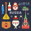 Flat Russian Symbols