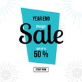 End of Year Sale Banner Vector