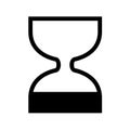 Flat sand clock icon