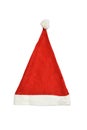 Flat santa hat , merry christmas festival , isolated white background