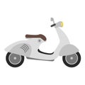 Flat scooter illustration isolated on white