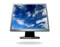 Flat screen computer Royalty Free Stock Photo