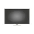 Is blank, displaying a dark, gradient surface. The television has a Royalty Free Stock Photo