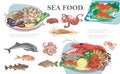 Flat Seafood Composition