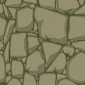 Flat Seamless stone texture. Stones background. Vector cartoon Seamless texture.