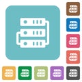 Flat servers icons Royalty Free Stock Photo