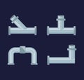 Flat set icon tools plumbing