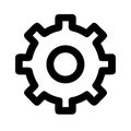 Settings gear icon Royalty Free Stock Photo