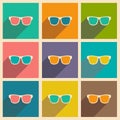 Flat with shadow icon and mobile applacation Royalty Free Stock Photo