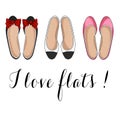 Flat shoes Royalty Free Stock Photo