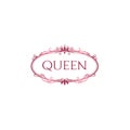 Flat simple design Queen luxury prince logo design