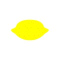 Flat and simple lemon illustration