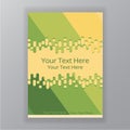 Abstract vector cliced green background