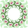 Flat stile floral background.