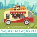 Flat Street Food Colorful Template