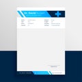 flat style empty doctor prescription template design