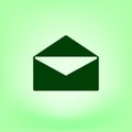 Flat style icon of envelope. E-mail