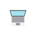 Flat style laptop design Royalty Free Stock Photo